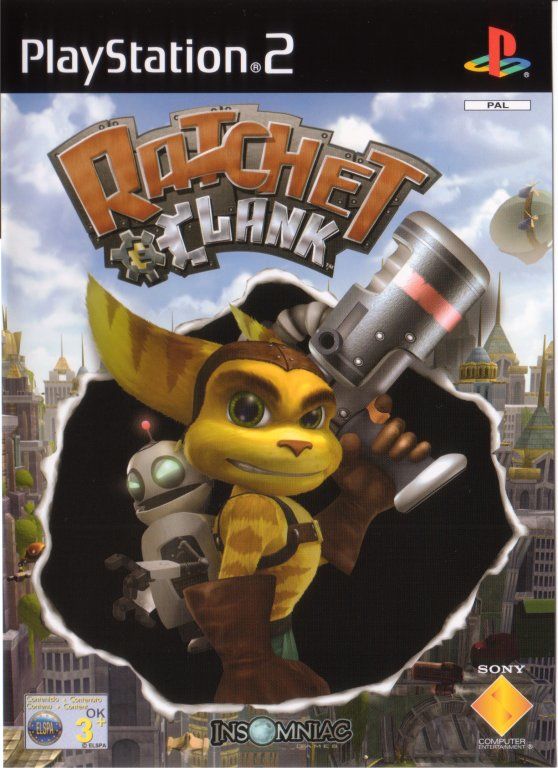 Ratchet & Clank Size Matters box art for Playstation 2